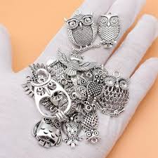 charms jewelry making supplies owl