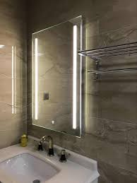 Waterproof Wall Mount Led Lighted Bathroom Mirror Vanity