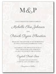 wedding invitations decadent monogram