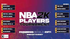 Printable nba playoffs bracket for the 2020 postseason covid 19 edition printerfriend ly. Nba 2k Players Tournament 2020 Full Tv Schedule Bracket Entry List For Games On Espn Sporting News