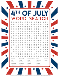 Whether you have a handful of minutes or hours. 4th Of July Word Search Printable Happiness Is Homemade