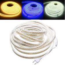 10m Waterproof Smd5730 5630 Dimmable Led Strip Rope Light Eu Plug For Home Decoration Ac220v