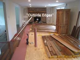 Laying Hardwoods Around A Wall Or