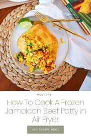 frozen jamaican beef patty in air fryer