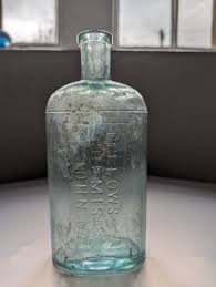 Vintage Chemist Glass Bottle With