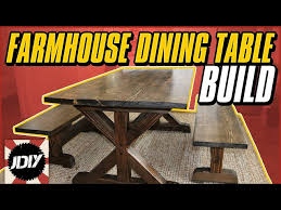 Build A Farmhouse Dining Table With