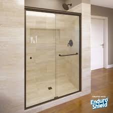 Double Sliding Tub Shower Door