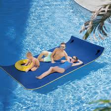 homcom roll up pool float pad for lakes