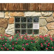 dryer vent for glass block windows