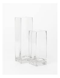 Heritage Ava Square Glass Vase 18cm In