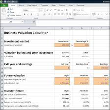 Business Valuation Calculator For A