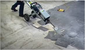 on concrete floor tile installation