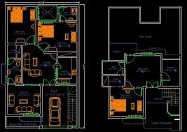 house plan ground and 1st floor 28x48
