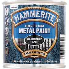 Rust Hammered Black Metal Paint 250ml