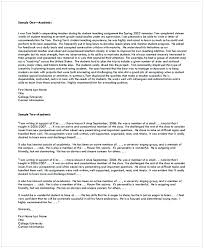 Sample Letter Of Recommendation For Graduate School From