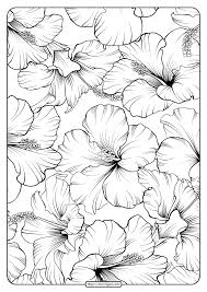 Free flowers coloring page to print and color, for kids. Free Printable Flower Pattern Coloring Page 21