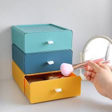 makeup box bathroom drawer storage muji