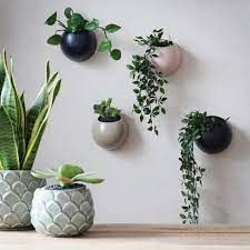 Colourful Ceramic Globe Wall Planters