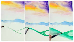 Easy Landscape Watercolor Painting For