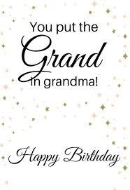 Create a blank birthday card. Grandma Printable Birthday Cards Printbirthday Cards