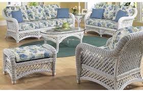 White Wicker Furniture Set Of 6 Lanai
