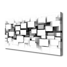 Canvas Wall Art Abstract Kitchen White