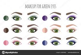 color palette of shadows for green eyes