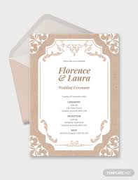The paper can be lighter than the main page though, to distinguish and give more importance to the contents of the main invite. 70 Wedding Invitation Designs Word Psd Ai Indesign Free Premium Templates