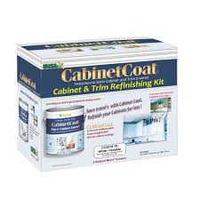 A new coat of paint on your cabinets can make the entire kitchen have a facelift. Insl X Cabinet Coat 1 Gal Kit Includes White Trim And Cabinet Enamel With Applicators Sandpaper And Tack Cloth W Refinishing Kit Painting Cabinets White Trim