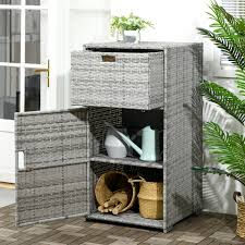 Outsunny Patio Storage Cabinet Outdoor
