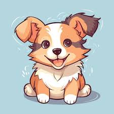 cute cartoon dog adorable canine