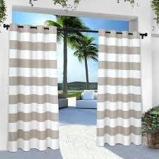 exclusive home curtains indoor outdoor stripe cabana grommet top curtain panel 2
