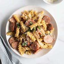 15 minute kielbasa pasta hint of healthy