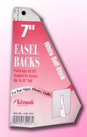 lineco cardboard easels white 7 inch