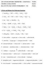 Free Balancing Chemical Equations