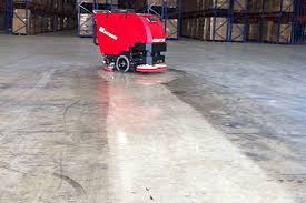 concrete scrubbing office cleaning