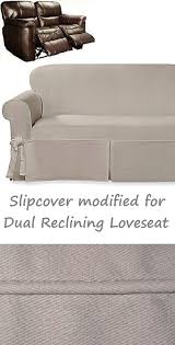 Dual Reclining Loveseat Slipcover