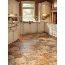 brown ceramic kitchen floor tiles size