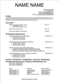 Cv templates approved by recruiters. Cv For Artists Art Business Info For Artists