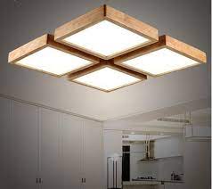 Flush mount ceiling light modern industrial vintage style metal shade fittings. Light Umbrella Picture More Detailed Picture About Modern Brief Wooden Led Ceiling Light Square Minimalism Ceil Potolochnye Lampy Svetilniki Derevyannye Lampy