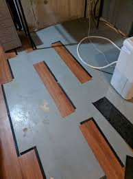 vinyl plank with underpad on concrete