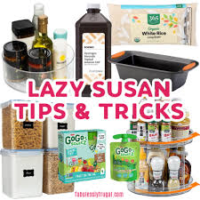 organize and use a lazy susan