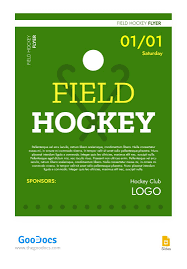 field hockey flyer template