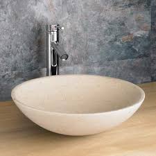 Cream Limestone Bathroom Basin