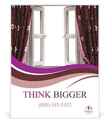Curtain Design Poster Template