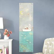 Cloth Growth Chart Wee Gallery Canvas Growth Chart Woodland