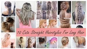 cute straight hairstyles for long hair