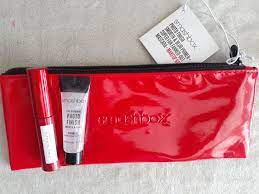 smashbox red makeup pouch brush case