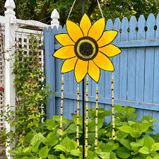 sunflower sun catcher garden art