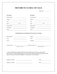 037 Template Ideas Motorcycle Bill Of Sale Form Simple